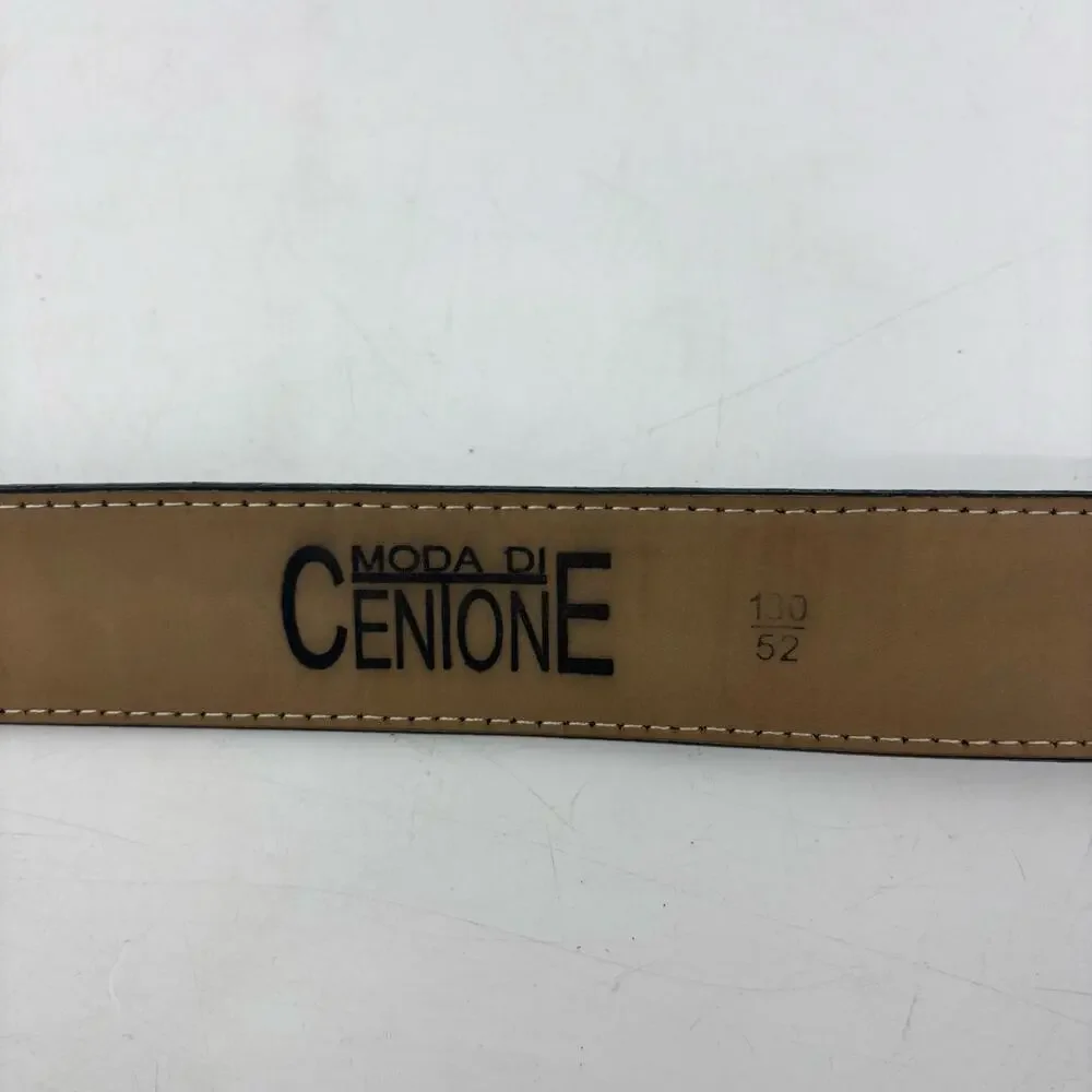 Moda Di Centone Mens Size 52 Navy Blue Belt Business Casual